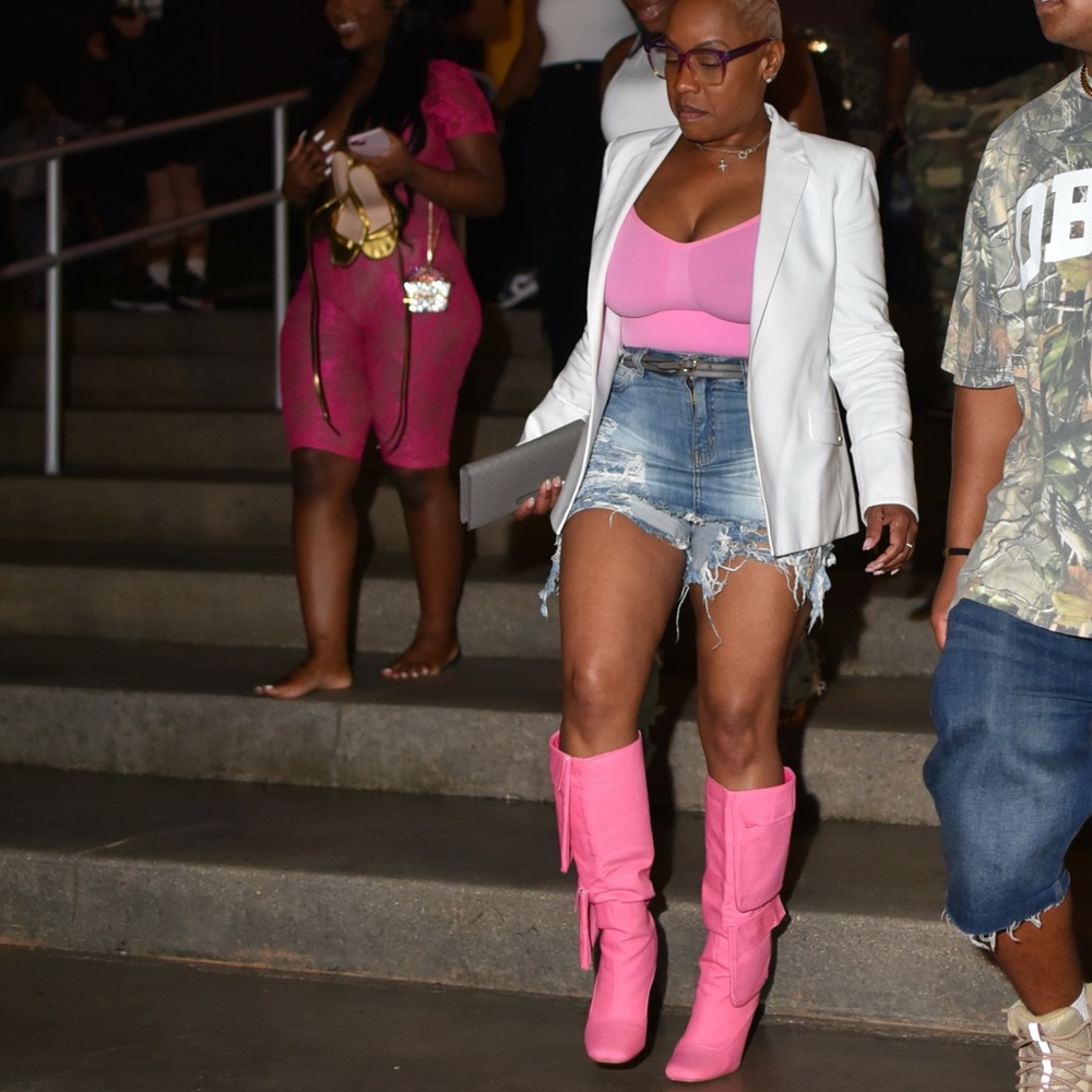Deep Pockets Pink Boots